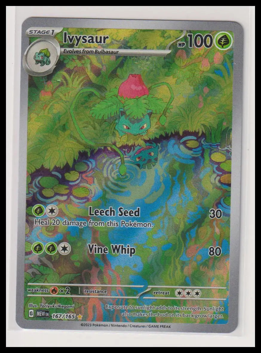 2023 Pokemon 151 Ivysaur Illustration Rare 167/165 