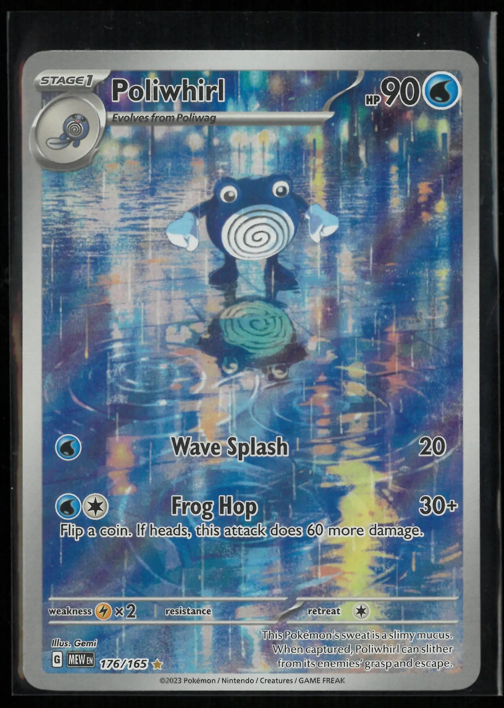 2023 Pokemon 151 Poliwhirl Illustration Rare 176/165 
