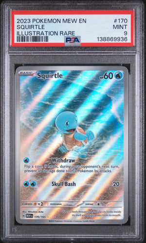 2023 Pokemon 151 Squirtle Illustration Rare 170/165 PSA 9 (B) 