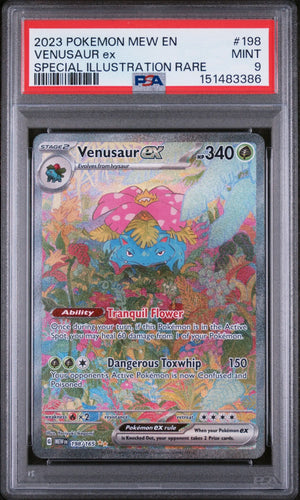 2023 Pokemon 151 Venusaur Ex Special Illustration Rare 198/165 PSA 9 (A) 