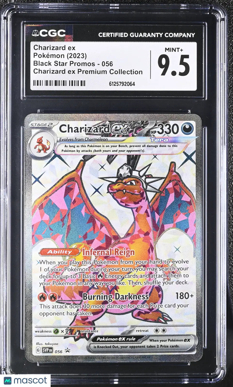 2023 Pokemon BSP Promo Charizard ex Charizard ex Premium Collection CGC 9.5 #056 