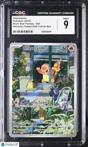 2023 Pokemon Black Star Promos Charmander Obsidian Flames Elite Trainer Box CGC9 