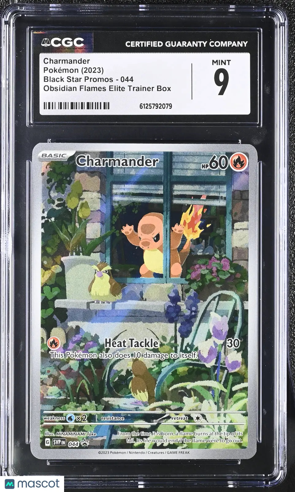 2023 Pokemon Black Star Promos Charmander Obsidian Flames Elite Trainer Box CGC9 