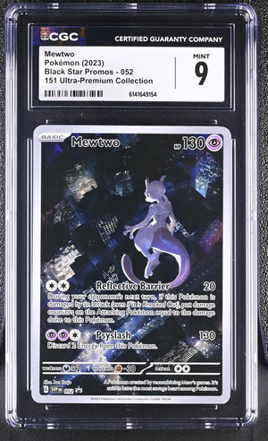 2023 Pokemon Black Star Promos Mewtwo 151 052 Ultra-Premium Collection CGC 9 