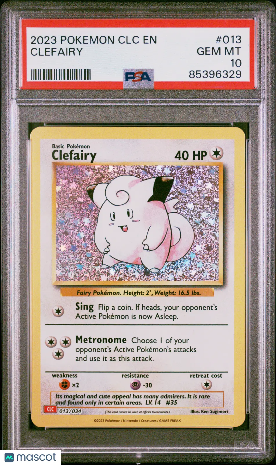 2023 Pokemon CLC-TCG Classic Charizard & Ho-Oh EX Deck Clefairy PSA 10 