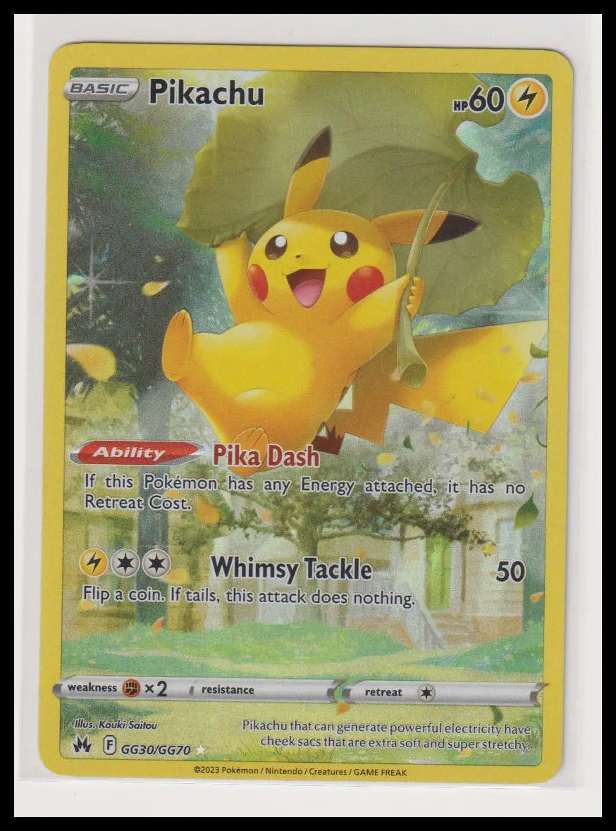2023 Pokemon Crown Zenith Pikachu GG30/GG70 