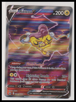 2023 Pokemon Crown Zenith Raikou V GG41/GG70 