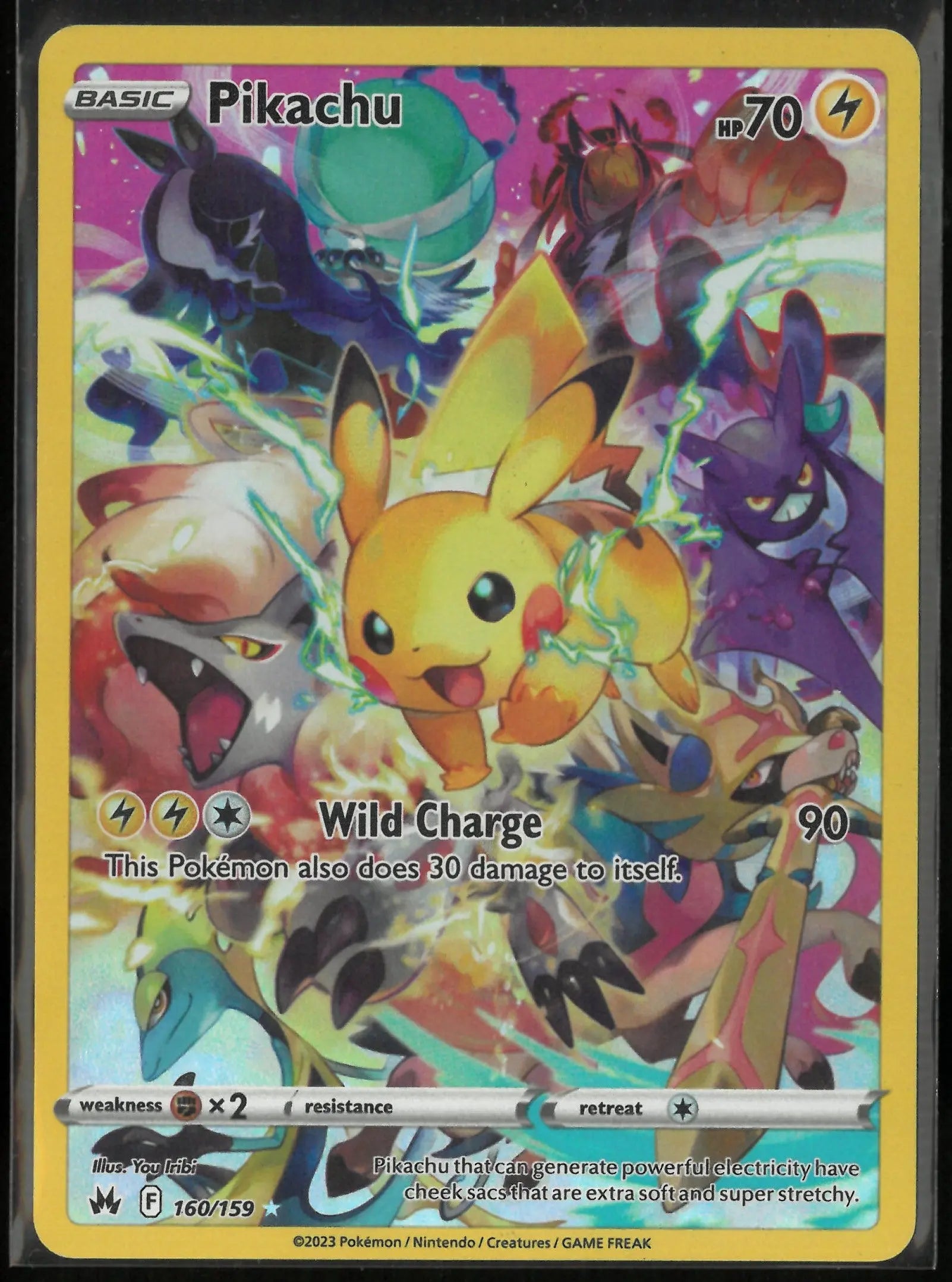 2023 Pokemon Crown Zenith Secret Rare Pikachu 160/159 