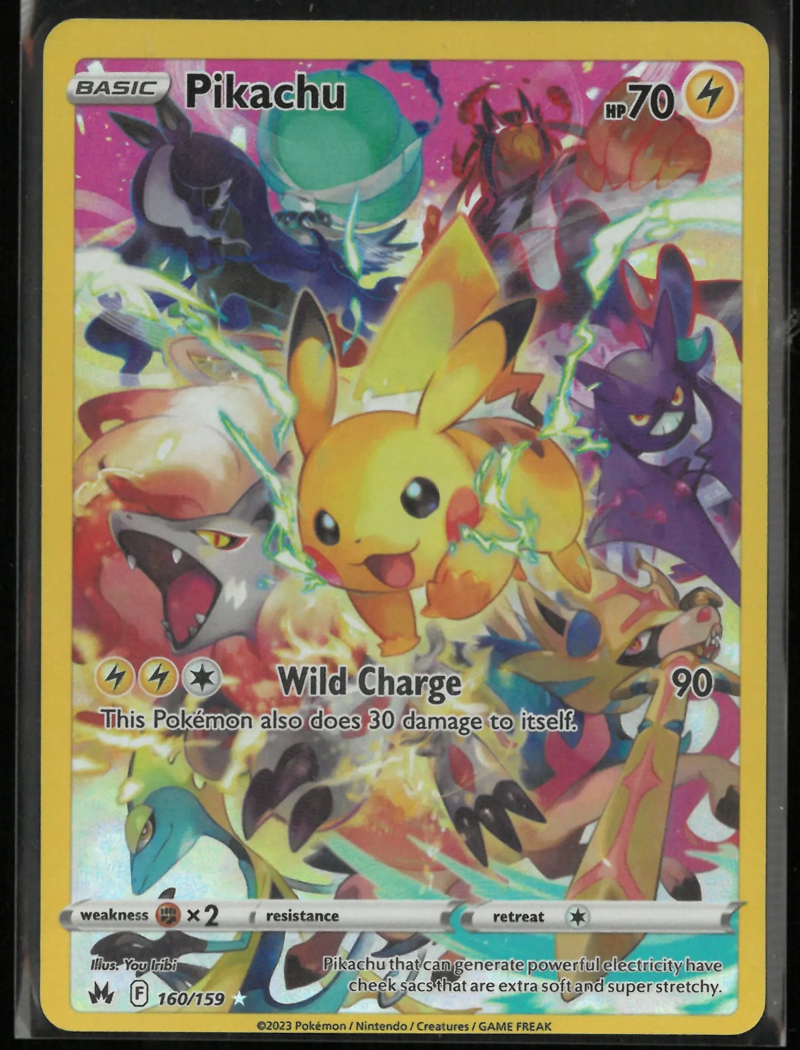 2023 Pokemon Crown Zenith Secret Rare Pikachu 160/159 