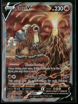 2023 Pokemon Crown Zenith: Galarian Gallery Ultra Rare Entei V GG36/GG70 