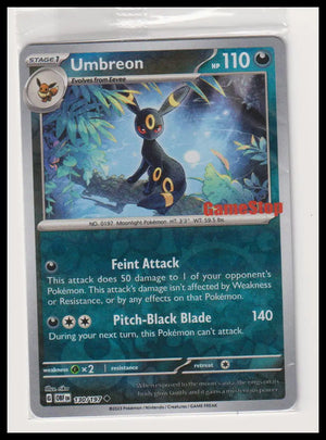 2023 Pokemon GameStop Promo Umbreon 130/197 Sealed 