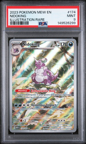 2023 Pokemon MEW 151 174/165 Nidoking Illustration Rare PSA 9 