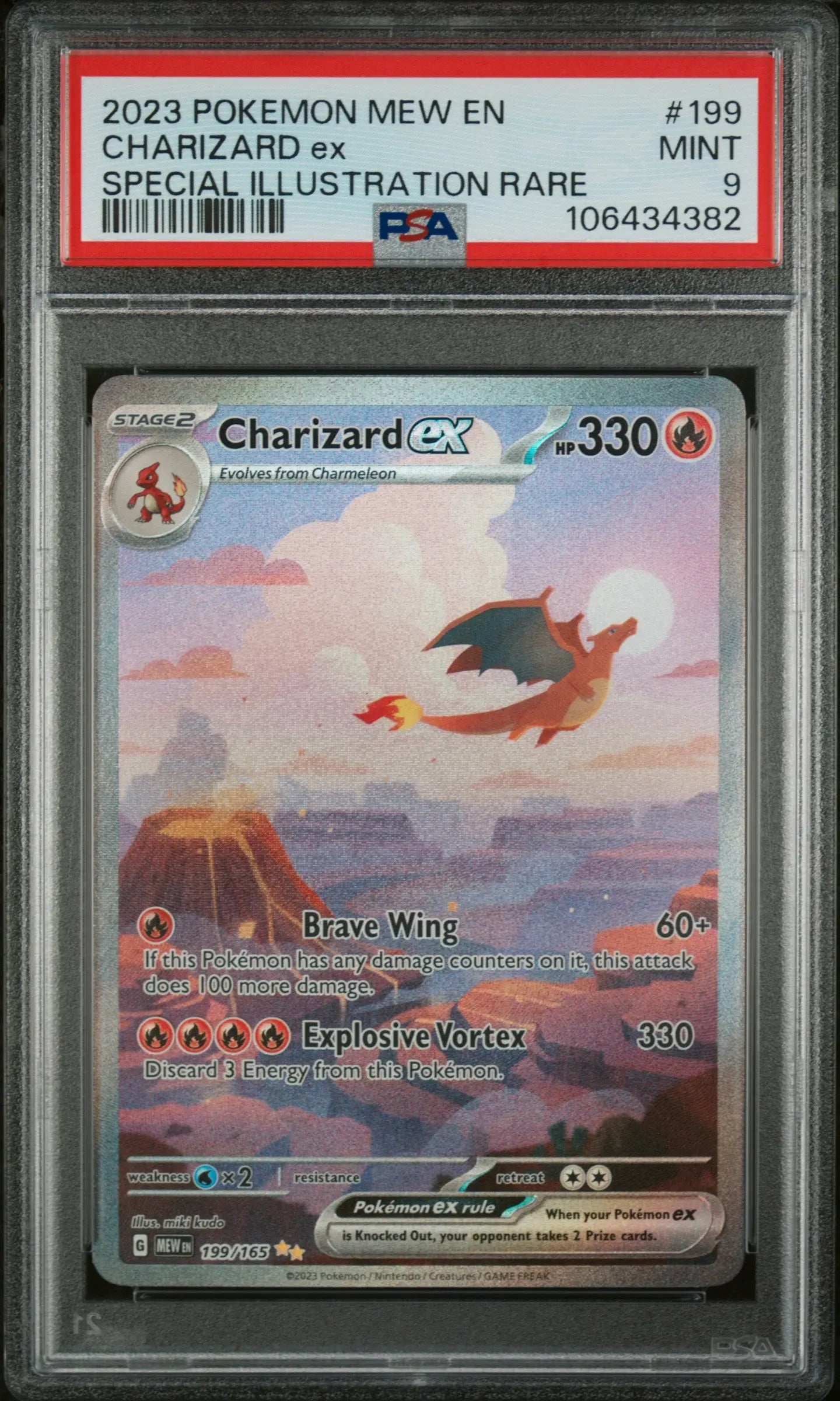 2023 Pokemon MEW 151 199/165 Charizard Ex Special Illustration Rare PSA 9 