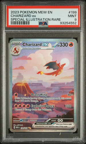 2023 Pokemon MEW 151 199/165 Charizard Ex Special Illustration Rare PSA 9 