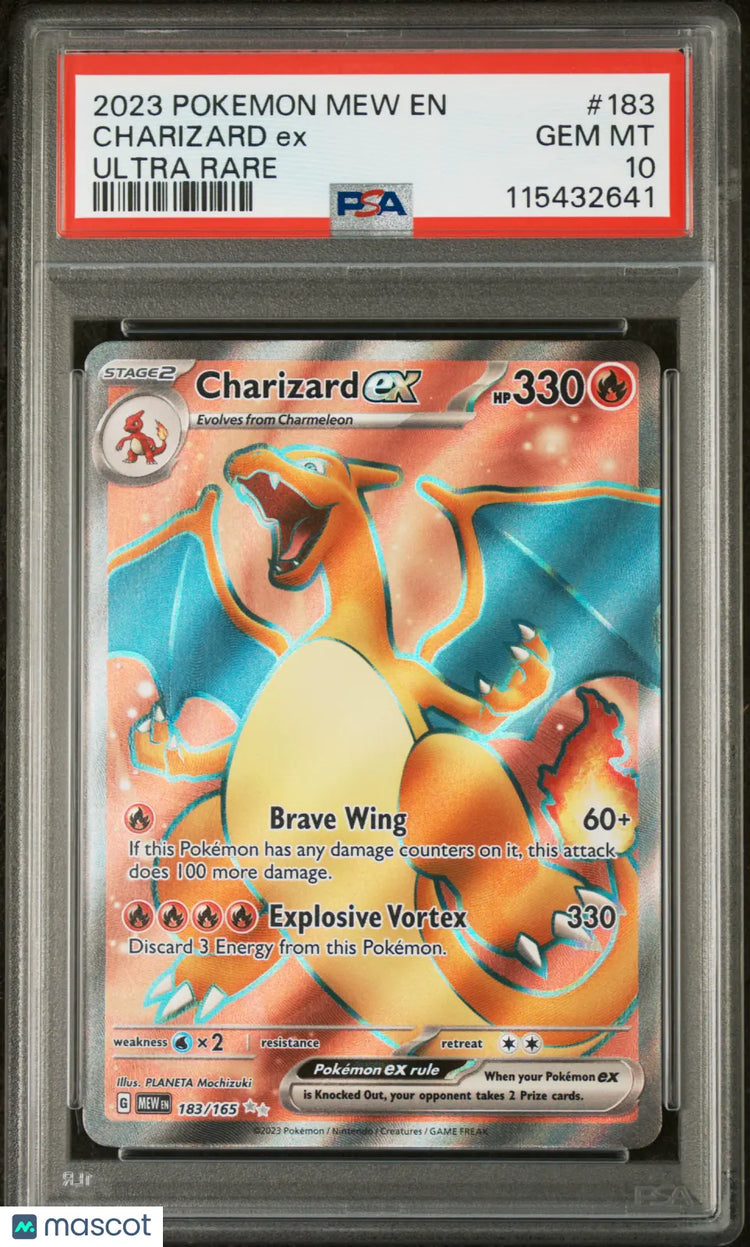 Buy 2023 Pokemon Mew EN-151, Charizard EX Ultra Rare PSA 10