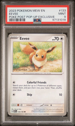 2023 Pokemon Mew EN-151 Eevee Pokemon Together PSA 9 #133 