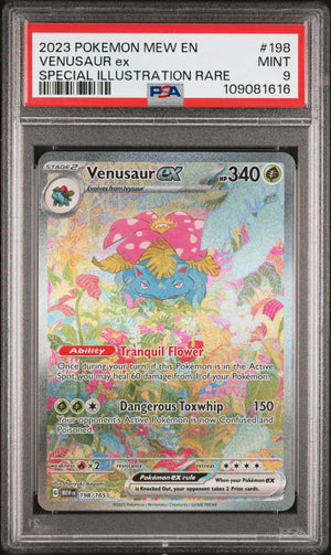 2023 Pokemon Mew EN 151 Venusaur EX Special Illustration Rare PSA 9 