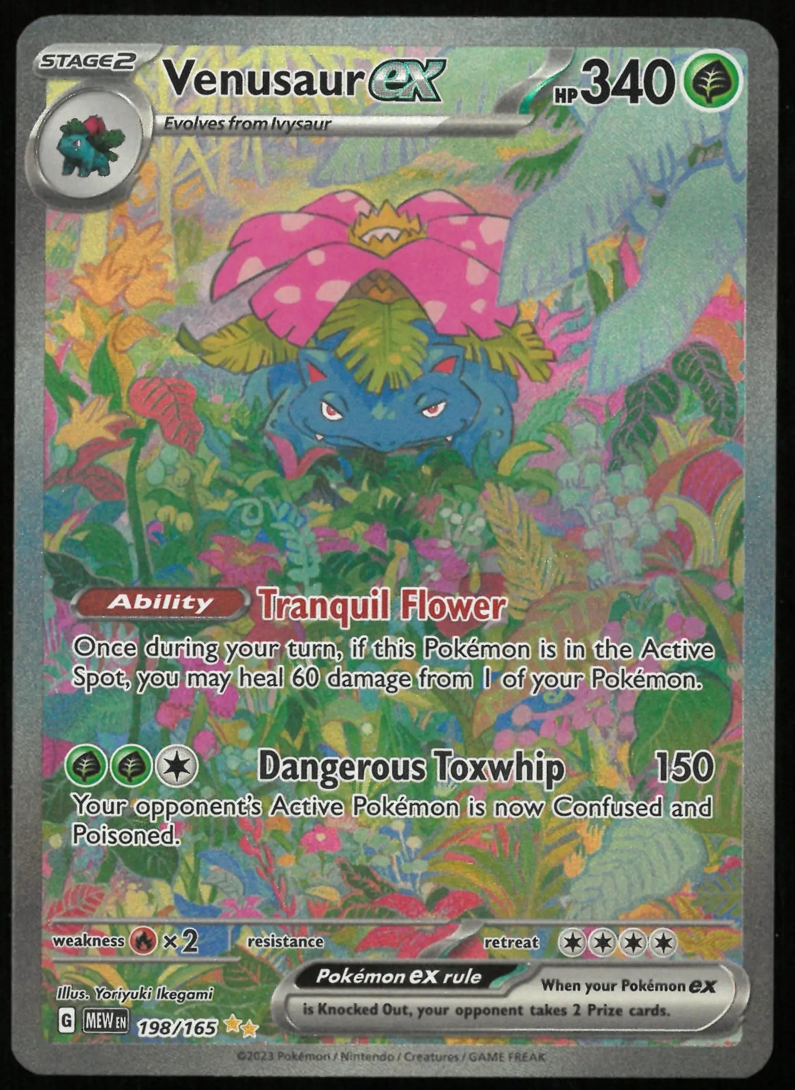 2023 Pokemon Mew EN- 151 Venusaur ex Special Illustration Rare 198/165 