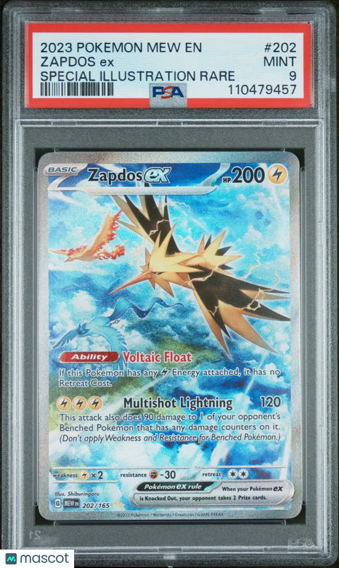 Buy 2023 Pokemon Mew EN 151 Zapdos EX PSA 9 Rare Card