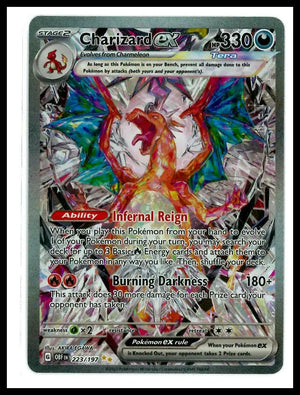 2023 Pokemon Obsidian Flames Charizard ex Secret Illustration Rare 223/197 