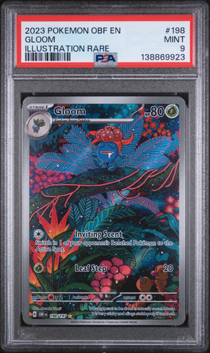 2023 Pokemon Obsidian Flames Gloom Illustration Rare 198/197 PSA 9 