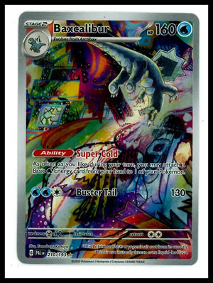 2023 Pokemon Paldea Evolved Baxcalibur Illustration Rare 210/193 