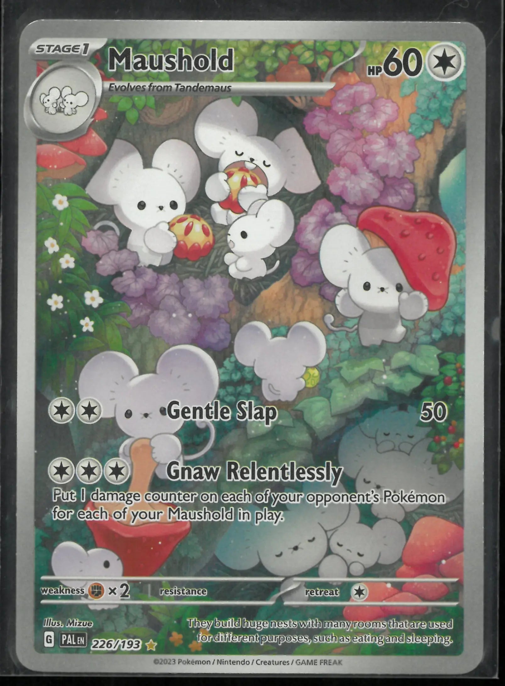 2023 Pokemon Paldea Evolved Illustration Rare Maushold 226/193 