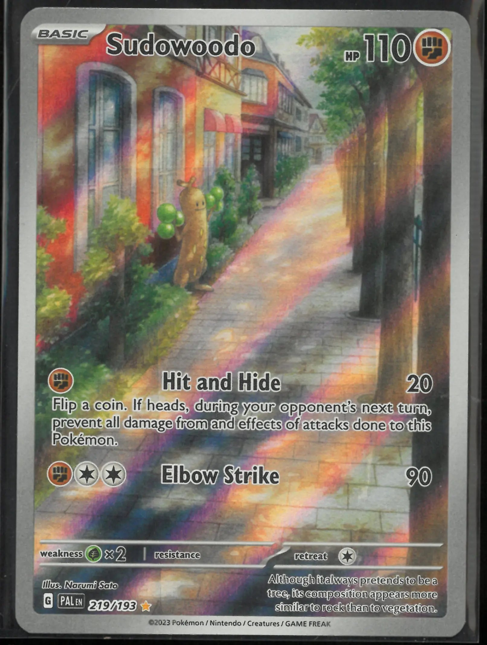 2023 Pokemon Paldea Evolved Illustration Rare Sudowoodo 219/193 