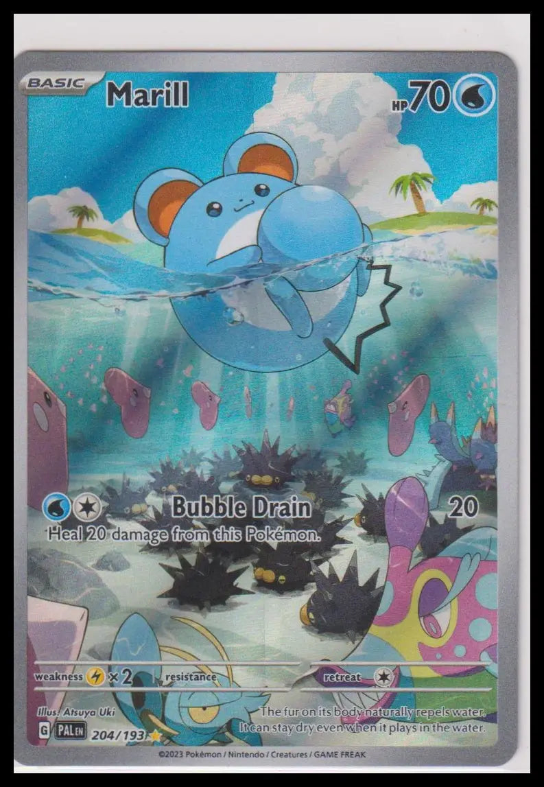 2023 Pokemon Paldea Evolved Marill Illustration Rare 204/193 