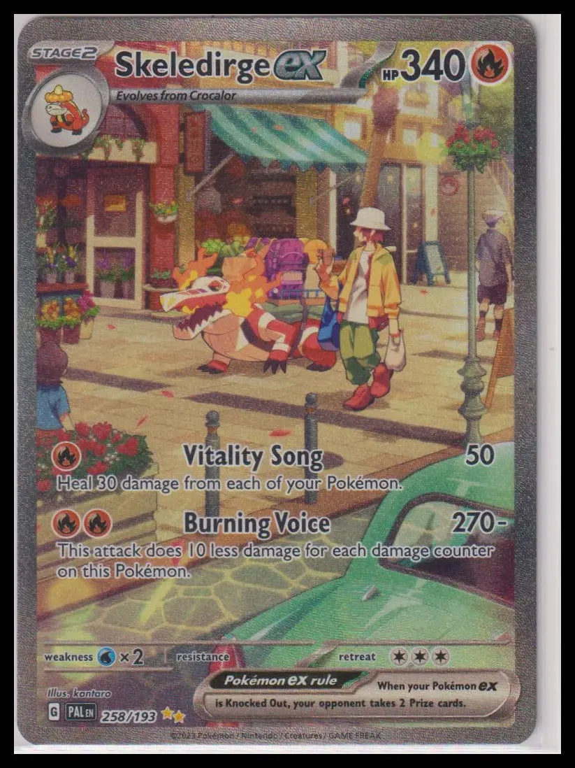 2023 Pokemon Paldea Evolved Skeledirge ex SIR 258/193 