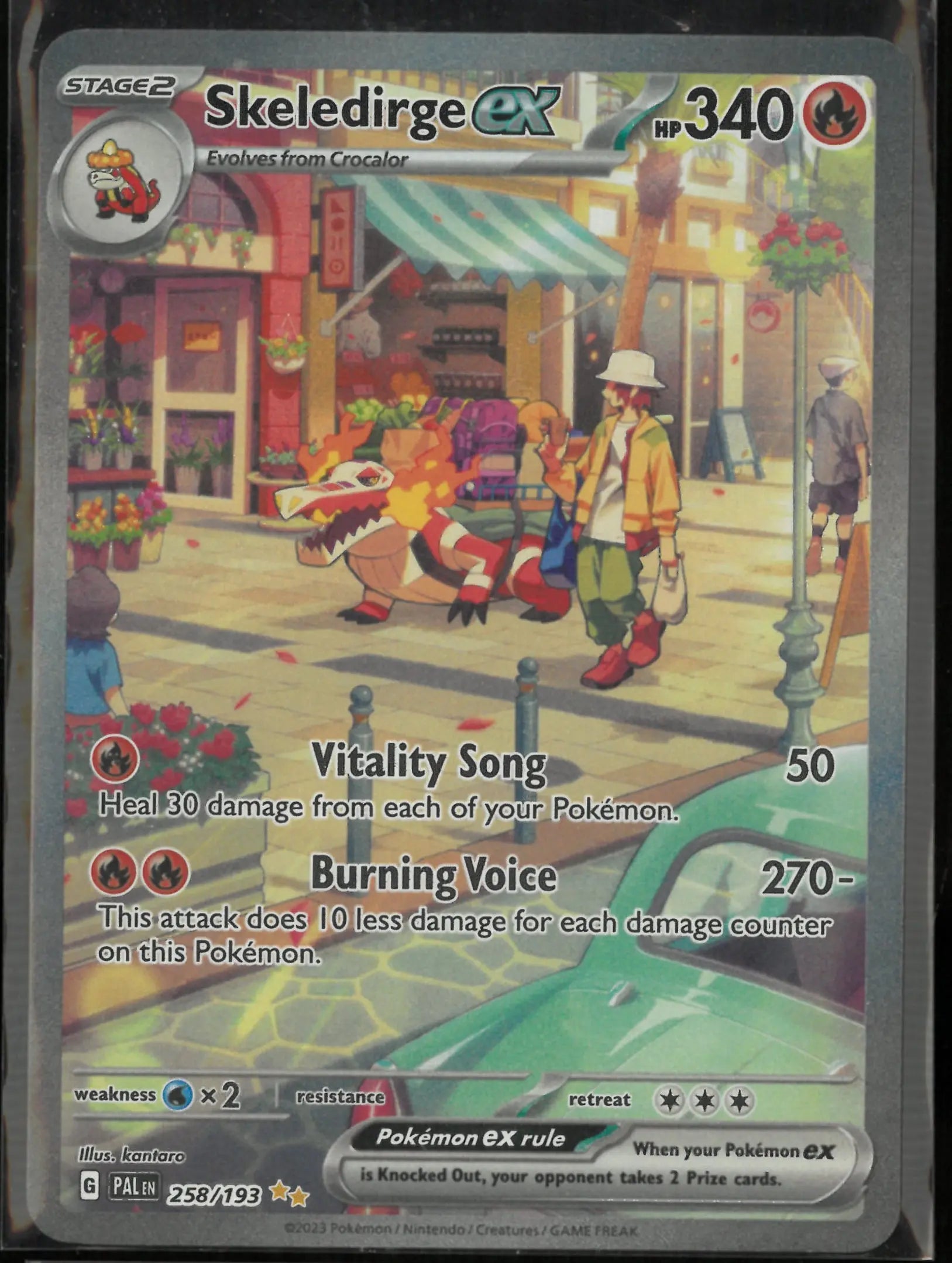 2023 Pokemon Paldea Evolved Special Illustration Rare Skeledirge ex 258/193 