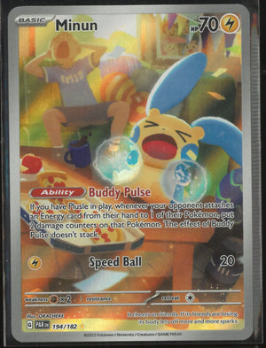 2023 Pokemon Paradox Rift Illustration Rare Minun 194/182 