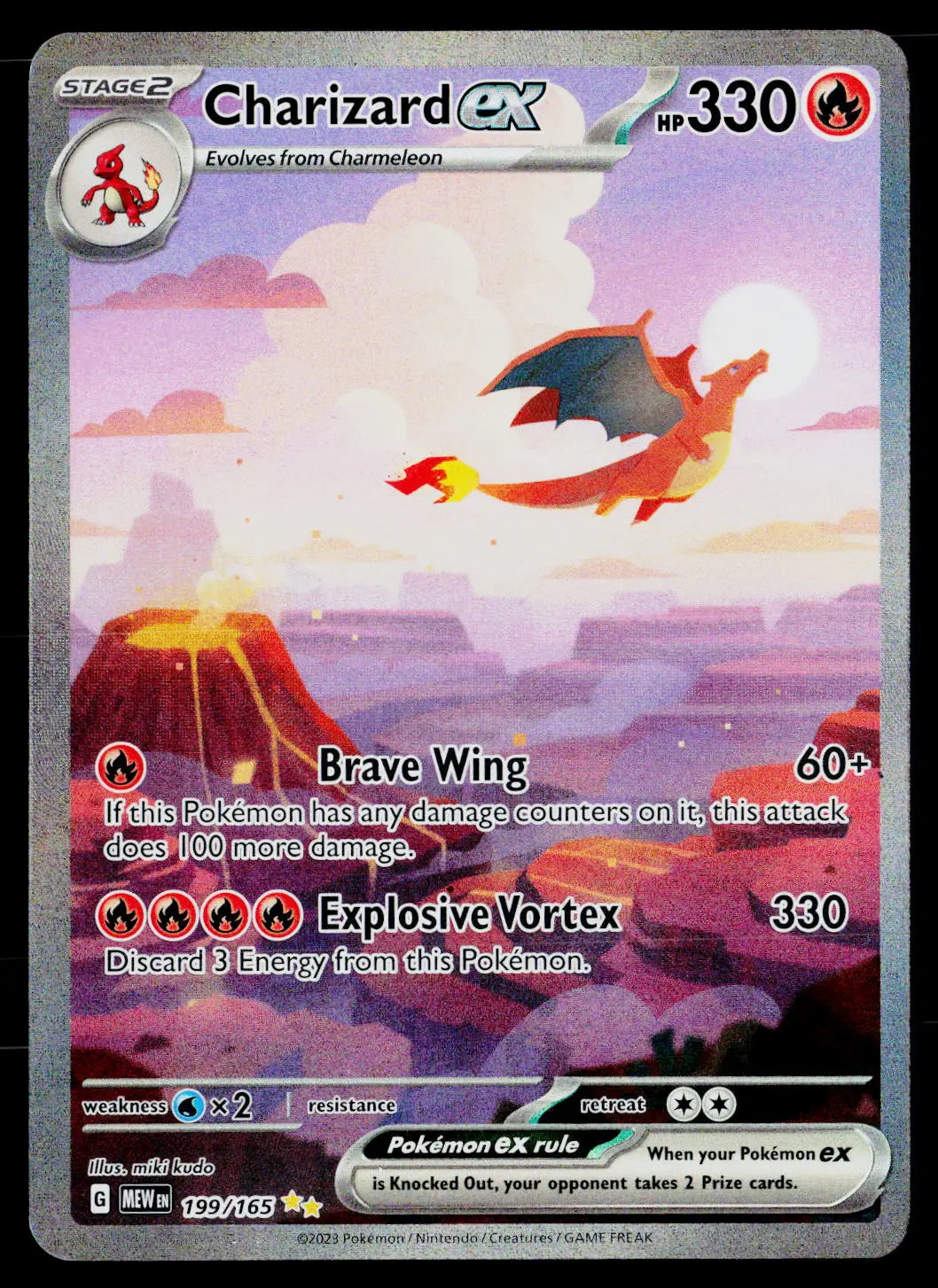 2023 Pokemon SV MEW Scarlet & Violet 151 Charizard ex 199/165 SIR 