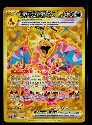 2023 Pokemon SV Obsidian Flames Charizard ex Holofoil Hyper Rare 228/197 