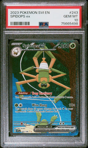 2023 Pokemon SVI En Scarlet & Violet 243/198 Spidops Ex SIR PSA 10 
