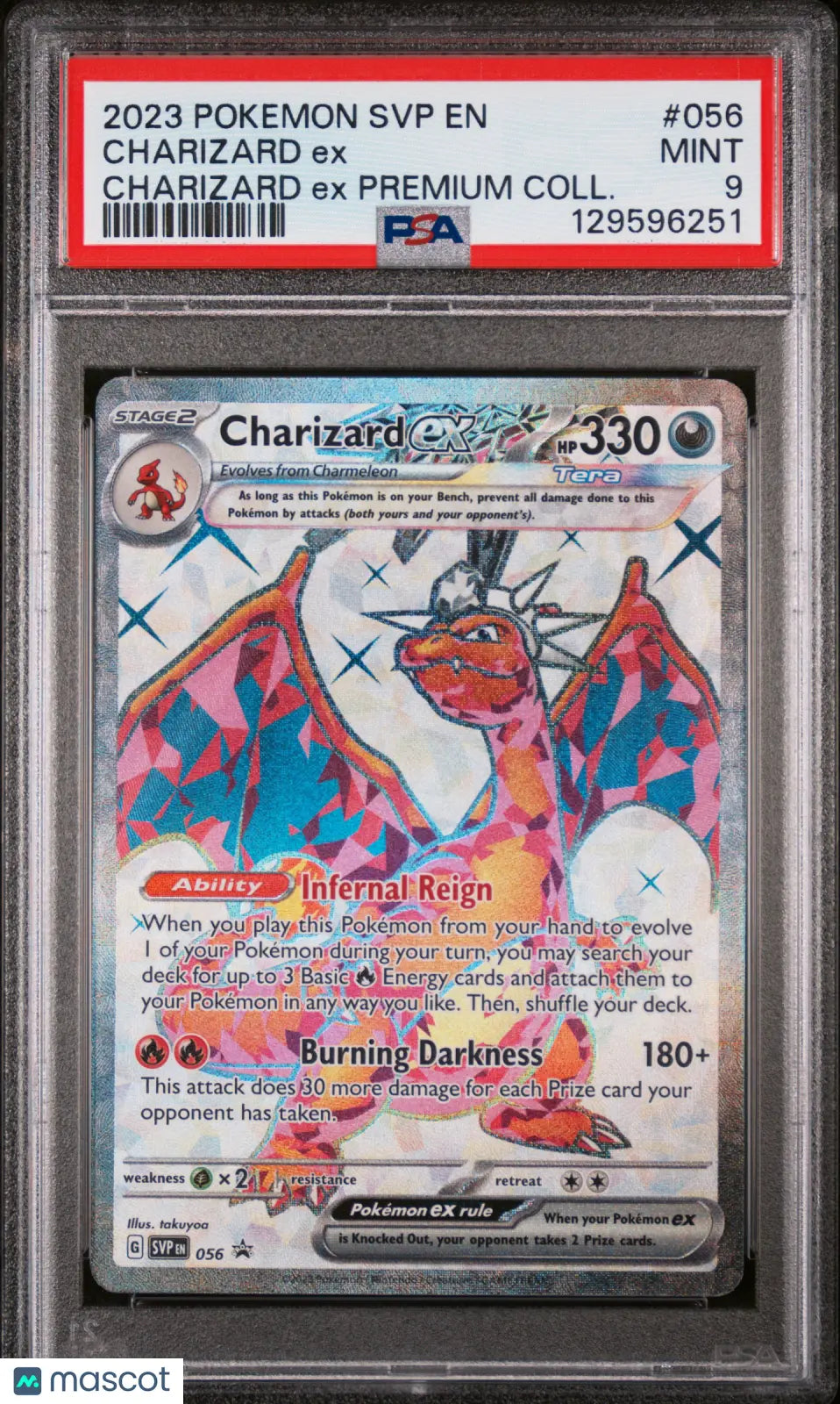 2023 Pokemon SVP Black Star Promo Charizard EX Charizard EX Premium  PSA 9 