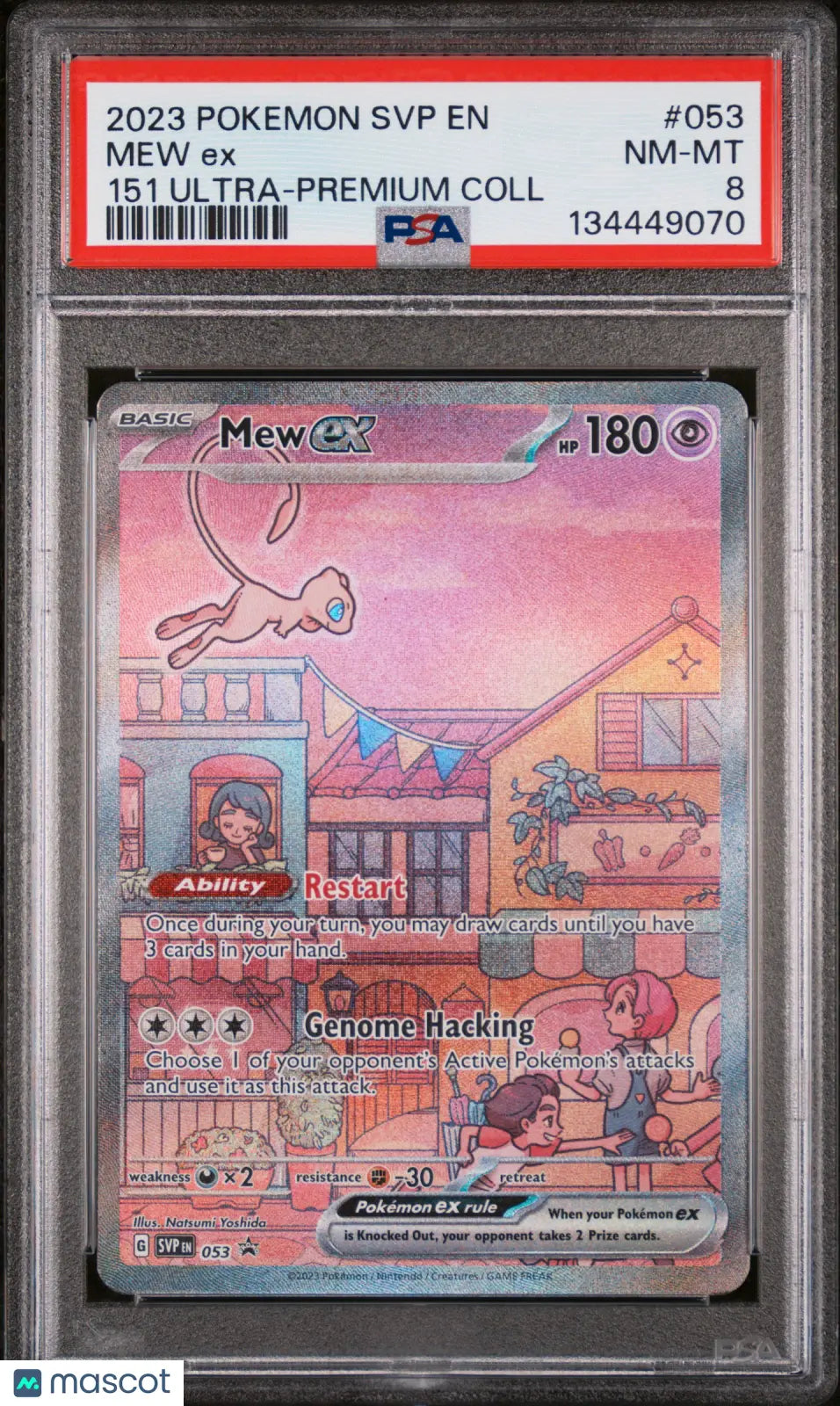 2023 Pokemon SVP EN-SV Black Star Promo Mew EX 151 Ultra-Premium Coll PSA 8 #053 