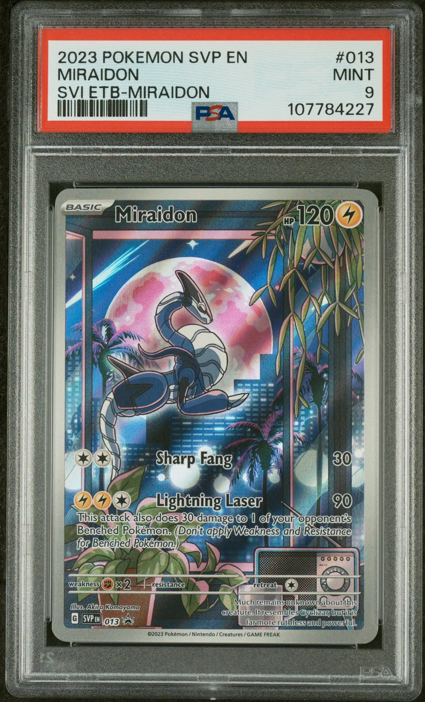 2023 Pokemon SVP EN-SV Black Star Promo Miraidon Svi Etb-Miraidon PSA 9 #013 