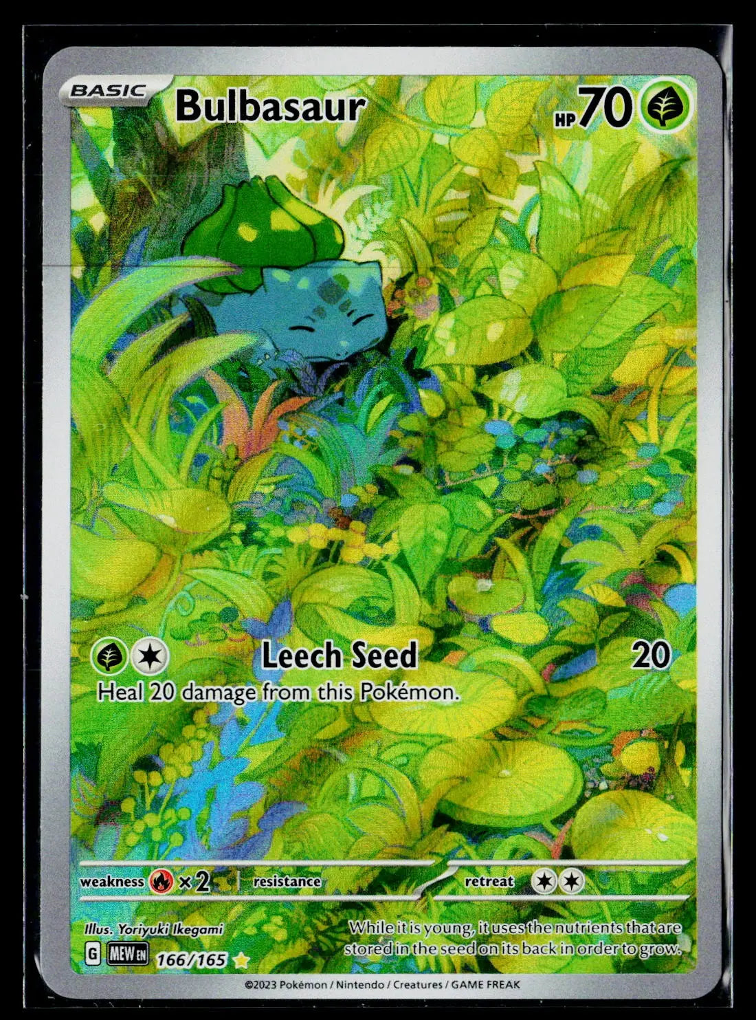 2023 Pokemon SV: 151 Bulbasaur Illustration Rare 166/165 