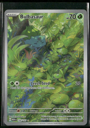 2023 Pokemon SV: 151 Illustration Rare Bulbasaur 166/165 