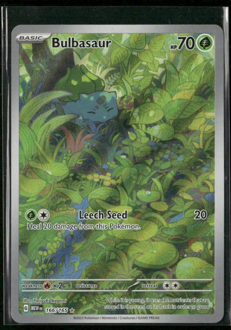 2023 Pokemon SV: 151 Illustration Rare Bulbasaur 166/165 