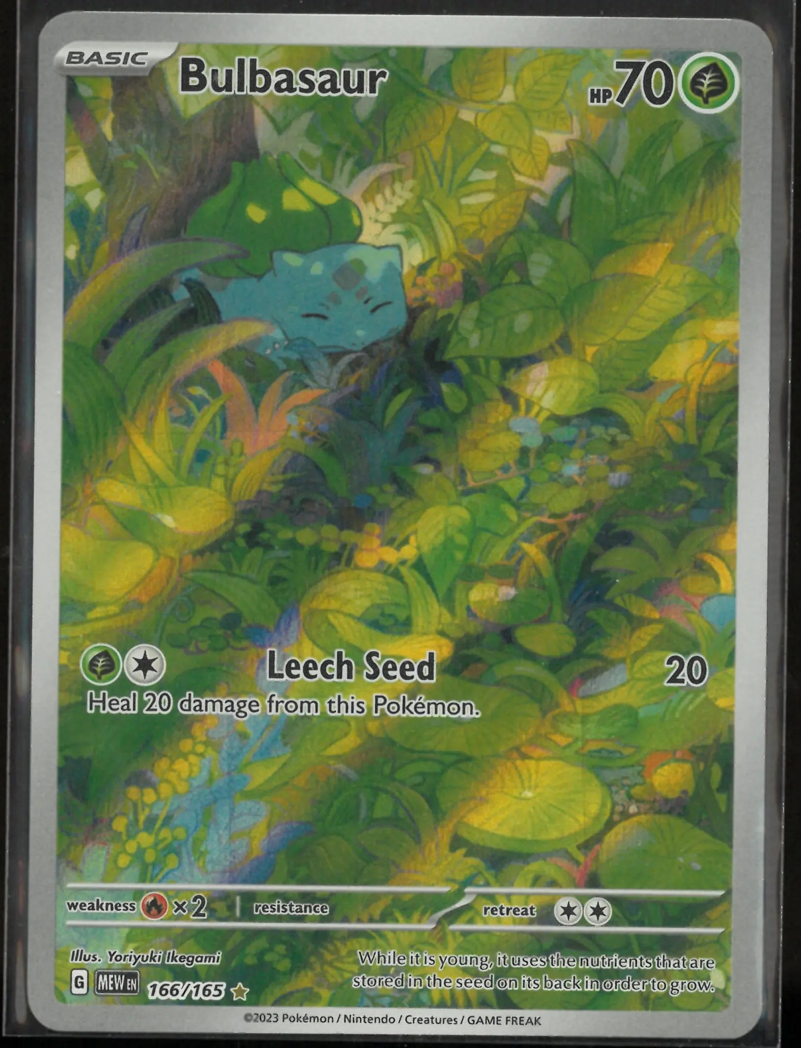 2023 Pokemon SV: 151 Illustration Rare Bulbasaur 166/165 