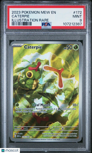 2023 Pokemon SV: 151 Illustration Rare Caterpie 172/165 PSA 9 