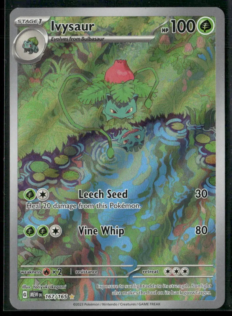 2023 Pokemon SV: 151 Illustration Rare Ivysaur 167/165 
