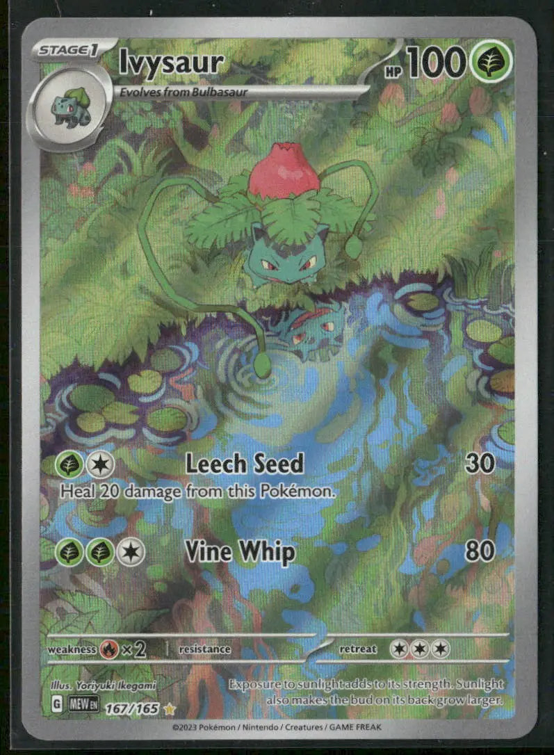 2023 Pokemon SV: 151 Illustration Rare Ivysaur 167/165 