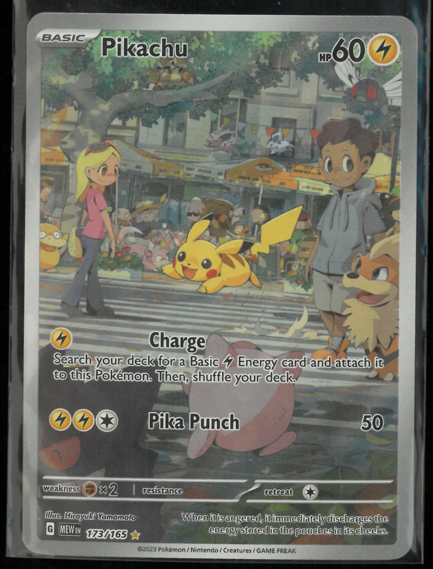2023 Pokemon SV: 151 Illustration Rare Pikachu 173/165 