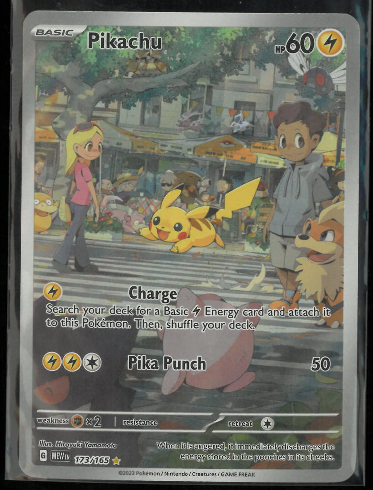 2023 Pokemon SV: 151 Illustration Rare Pikachu 173/165 