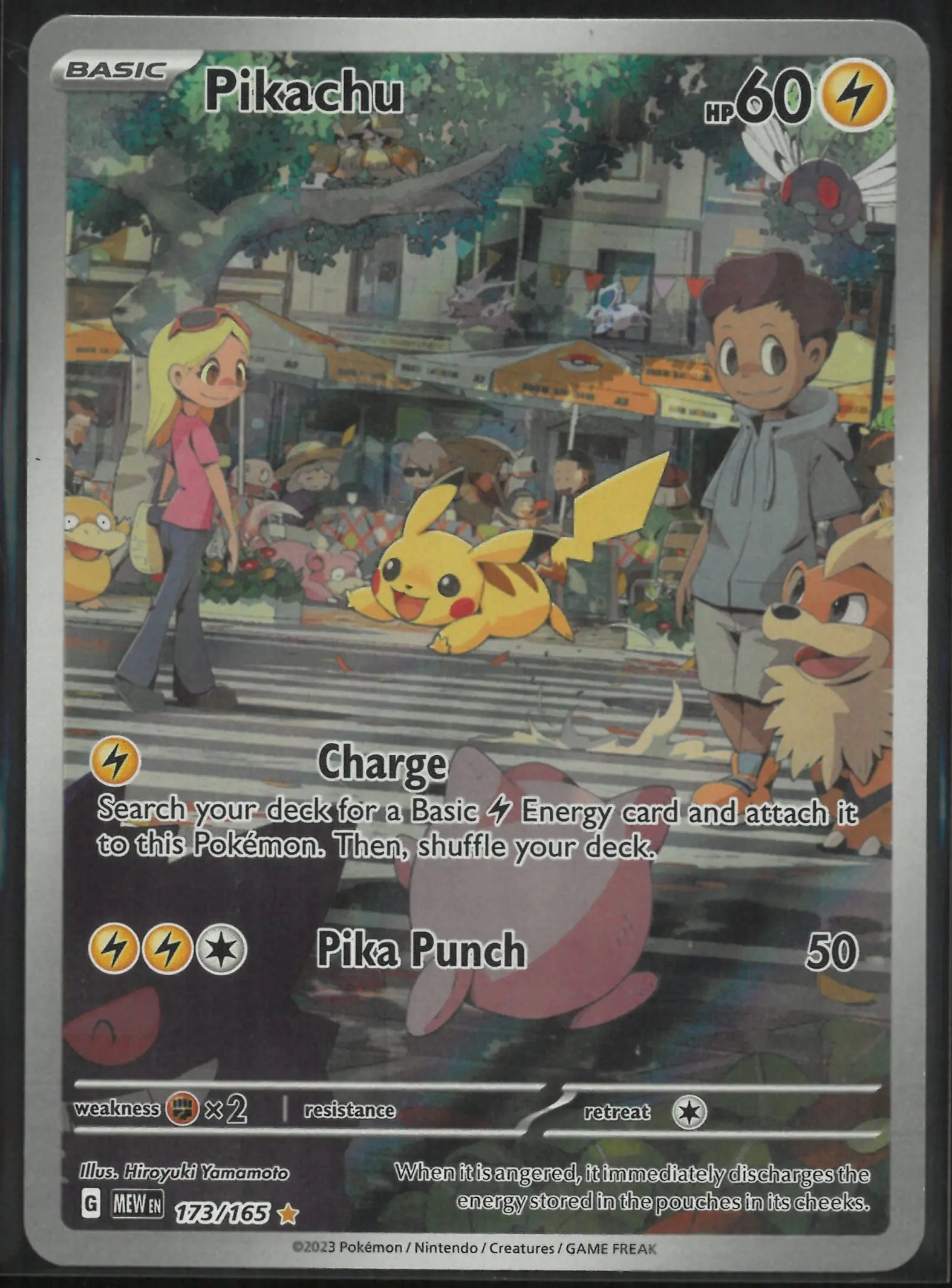 2023 Pokemon SV: 151 Illustration Rare Pikachu 173/165 