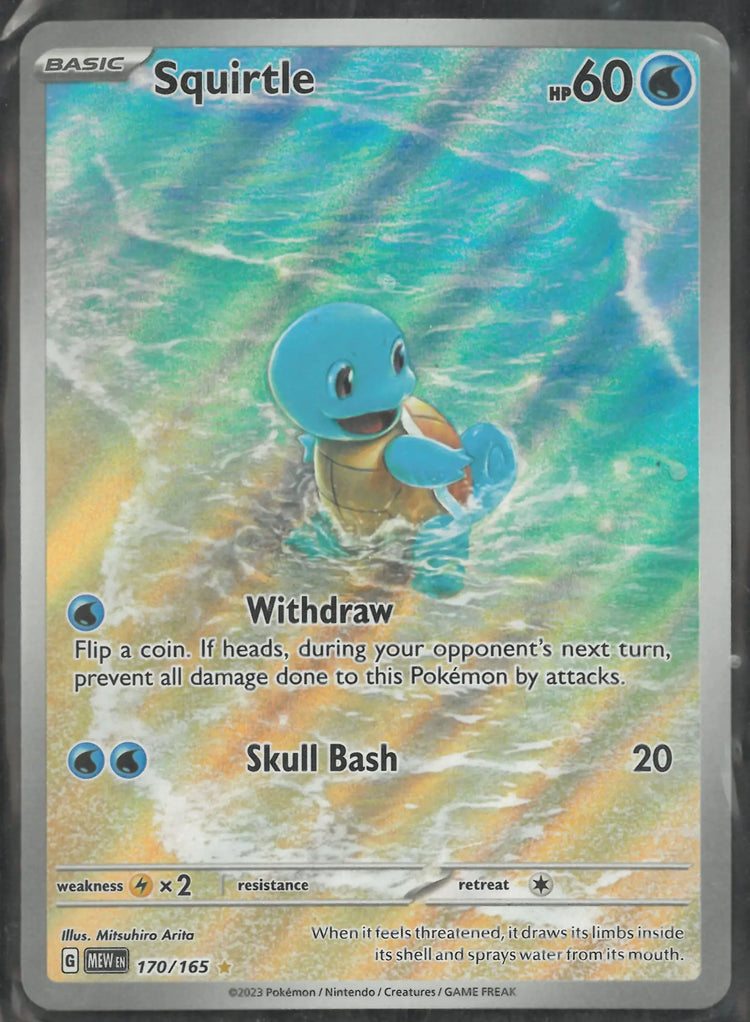 2023 Pokemon SV: 151 Illustration Rare Squirtle 170/165 