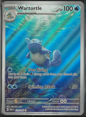 2023 Pokemon SV: 151 Illustration Rare Wartortle 171/165 